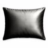 Saiyasiri ปลอกหมอนอิงผ้าไหม รุ่น Signature 1 ผืน ถักทอ 1,000 เส้นด้าย - Super Black, 18x18 inch.